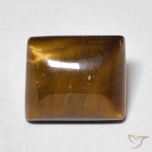 6.38ct Натуральный Теплый коричневый Тигриный Глаз, Огранка Багет, Непрозрачный