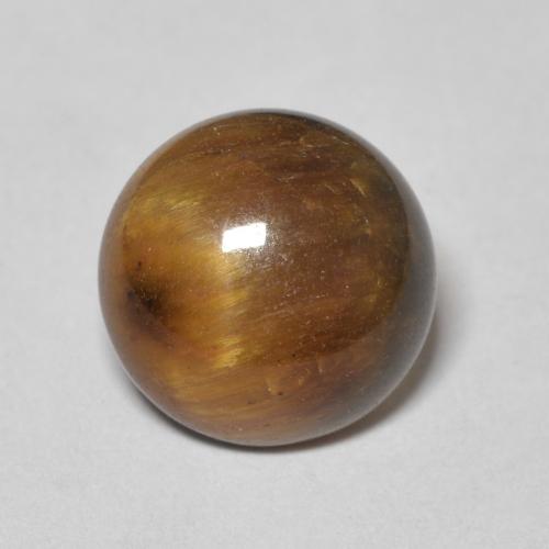 3.57ct Натуральный Коричневый Тигриный Глаз, Круглый, Непрозрачный