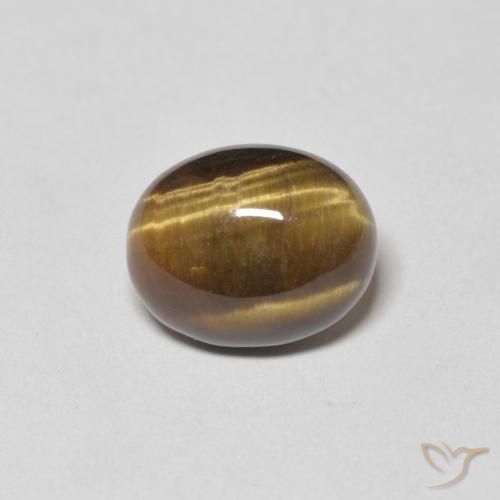 3.85ct Натуральный Золотисто-коричневый Тигриный Глаз, Овал, Непрозрачный