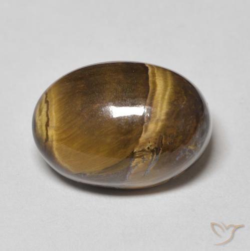 8.83ct Натуральный Золотисто-коричневый Тигровый глаз, Овал, Непрозрачный