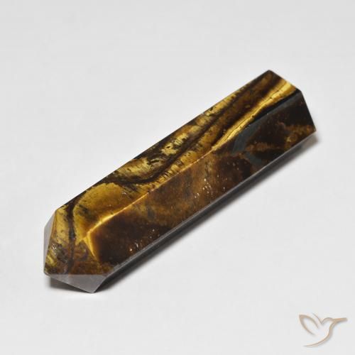36.44ct Натуральный Желтовато-коричневый Тигриный Глаз, причудливая, Непрозрачный