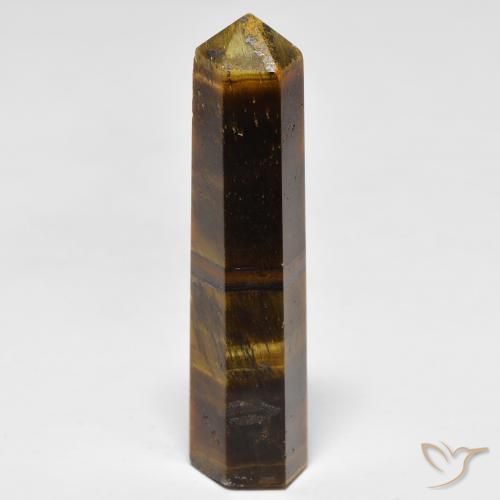 Натуральный коричневый tiger's eye 26,11 карата необычная форма, непрозрачный