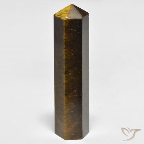 27.00ct Натуральный Золотисто-коричневый Тигриный Глаз, причудливая, Непрозрачный