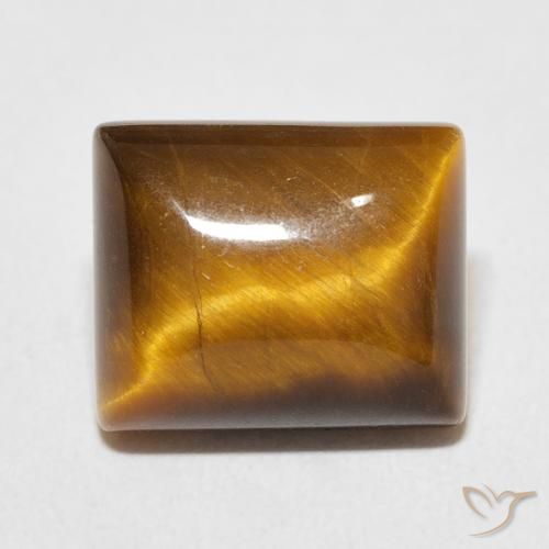 6.19ct Натуральный Теплый коричневый Тигриный Глаз, Огранка Багет, Непрозрачный