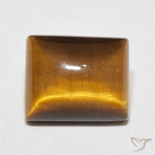 6.30ct Натуральный Теплый коричневый Тигриный Глаз, Огранка Багет, Непрозрачный