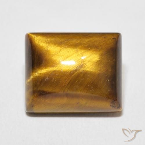 6.23ct Натуральный Коричневый Тигриный Глаз, Огранка Багет, Непрозрачный