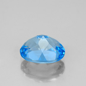 Натуральный синий топаз 2,50 карата огранка овал, чистота VS
