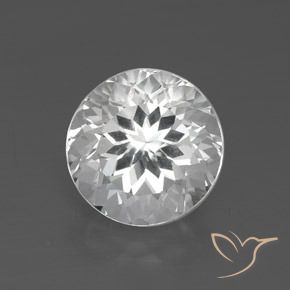 3.58ct Натуральный Ясно Белый Топаз, Круглый, Чистота VVS