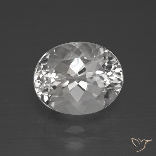 5.38ct Натуральный Ясно Белый Топаз, Овал, VVS-VS