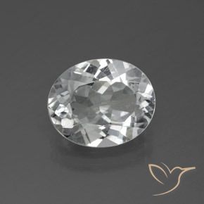 3.70ct Натуральный Ясно Белый Топаз, Овал, Чистота VS