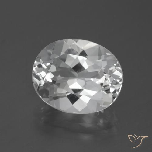 5.64ct Натуральный Ясно Белый Топаз, Овал, Чистота VVS