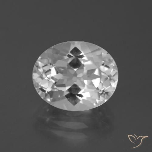 5.19ct Натуральный Ясно Белый Топаз, Овал, Чистота VVS