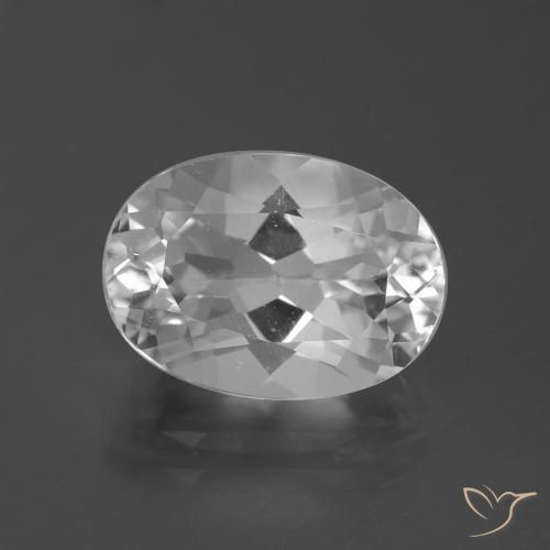 5.58ct Натуральный Белый Топаз, Овал, Чистота VVS