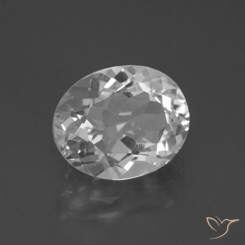 4.73ct Натуральный Ясно Белый Топаз, Овал, Чистота VVS