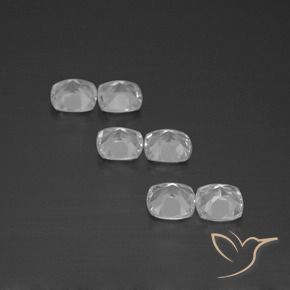 2.74 карата, натуральный Ясно Белый Топаз, Подушка Крой, VVS-VS