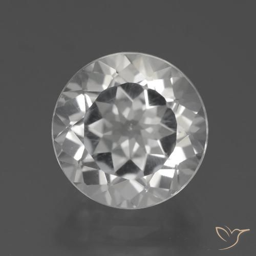 4.04ct Натуральный Белый Топаз, Круглый, Чистота VS