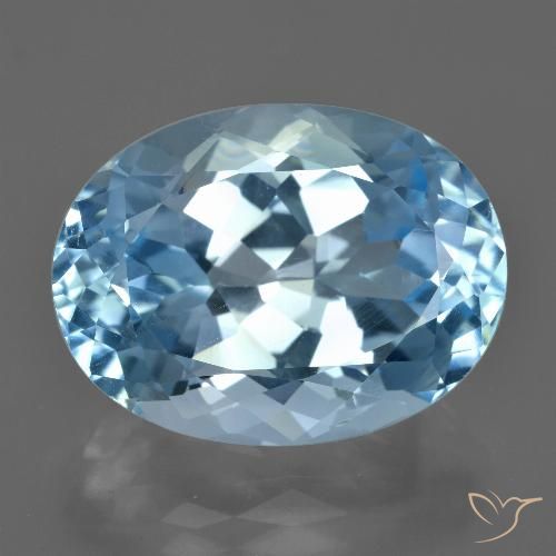 23.45ct Натуральный Свисс-Блю Топаз, Овал, Чистота VVS
