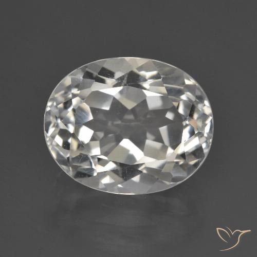 4.87ct Натуральный Теплый белый Топаз, Овал, Чистота VS