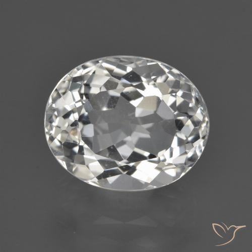 5.15ct Натуральный Теплый белый Топаз, Овал, Чистота VS
