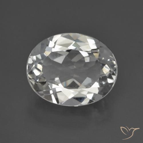 3.85ct Натуральный Теплый белый Топаз, Овал, Чистота VS