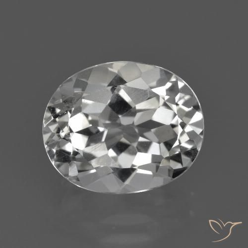 4.86ct Натуральный Теплый белый Топаз, Овал, Чистота VS