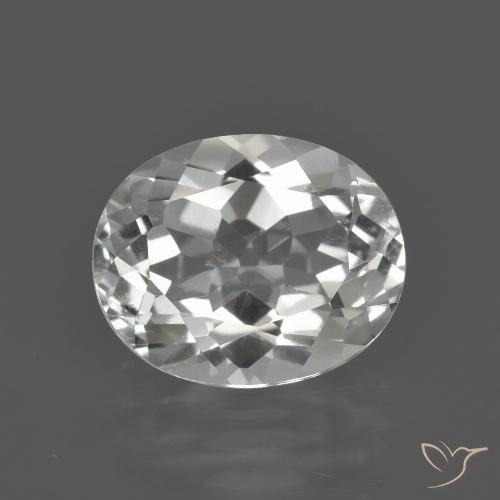 4.79ct Натуральный Теплый белый Топаз, Овал, Чистота VS