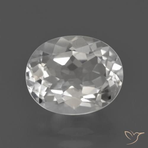 3.50ct Натуральный Белый Топаз, Овал, Чистота VS