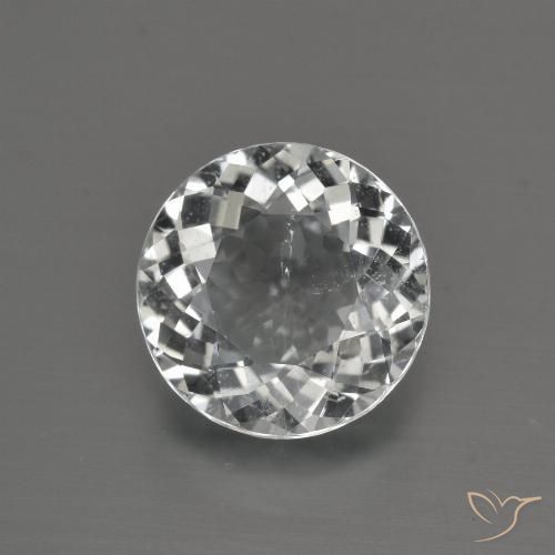 4.62ct Натуральный Теплый белый Топаз, Круглый, Чистота VS