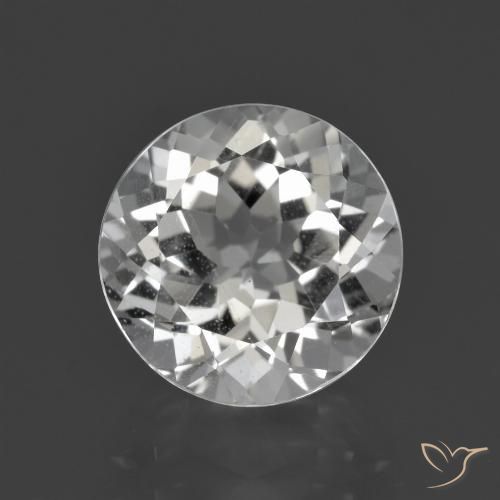 4.47ct Натуральный Ясно Белый Топаз, Круглый, Чистота VS