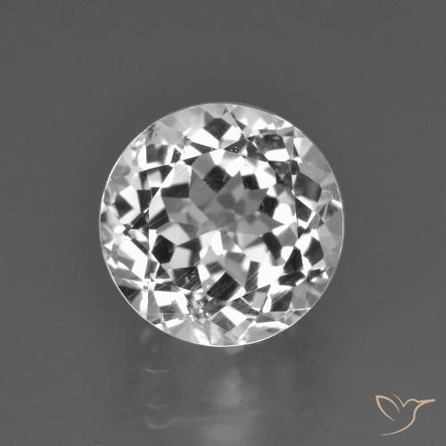 4.21ct Натуральный Теплый белый Топаз, Круглый, Чистота VS