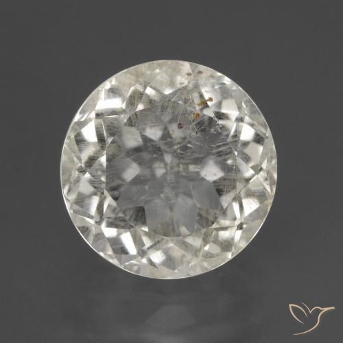 4.12ct Натуральный Теплый белый Топаз, Круглый, VS-SI