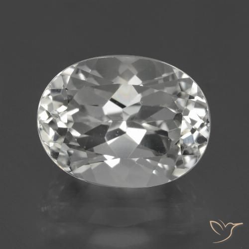 5.65ct Натуральный Белый Топаз, Овал, Чистота VVS
