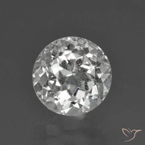 3.49ct Натуральный Теплый белый Топаз, Круглый, VS-SI