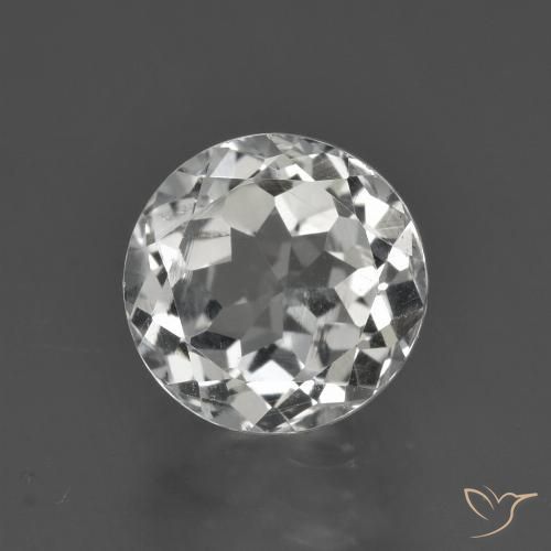 3.15ct Натуральный Теплый белый Топаз, Круглый, Чистота VS