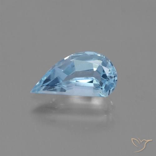1.39ct Натуральный Небесно Голубой Топаз, причудливая, VVS-VS