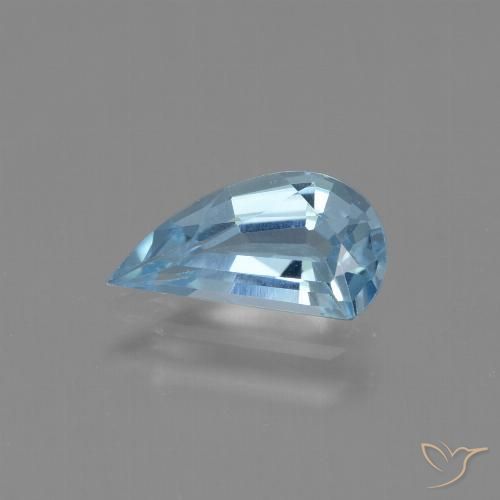 1.33ct Натуральный Небесно Голубой Топаз, причудливая, VVS-VS