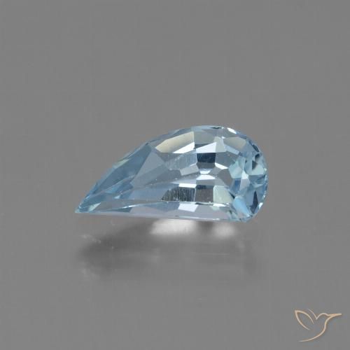 1.32ct Натуральный Небесно Голубой Топаз, причудливая, VVS-VS