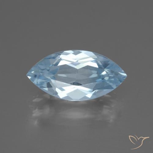 2.47ct Натуральный Небесно Голубой Топаз, Маркиза, Чистота VVS