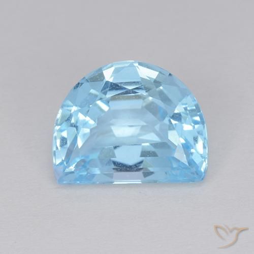 3.48ct Натуральный Небесно Голубой Топаз, причудливая, Чистота VVS