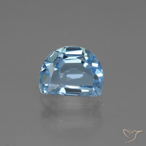 2.91ct Натуральный Небесно Голубой Топаз, причудливая, Чистота VVS