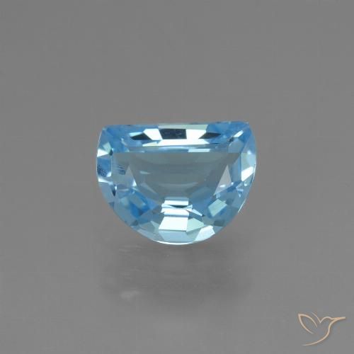2.24ct Натуральный Небесно Голубой Топаз, причудливая, Чистота VVS
