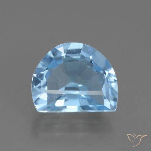 2.27ct Натуральный Небесно Голубой Топаз, причудливая, VVS-VS