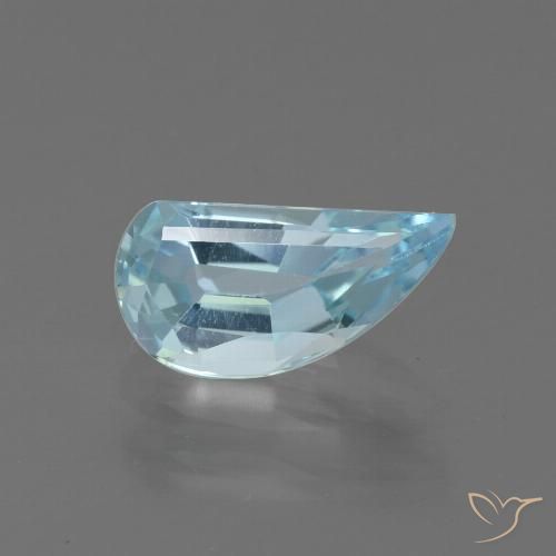 1.42ct Натуральный Небесно Голубой Топаз, причудливая, Чистота VVS