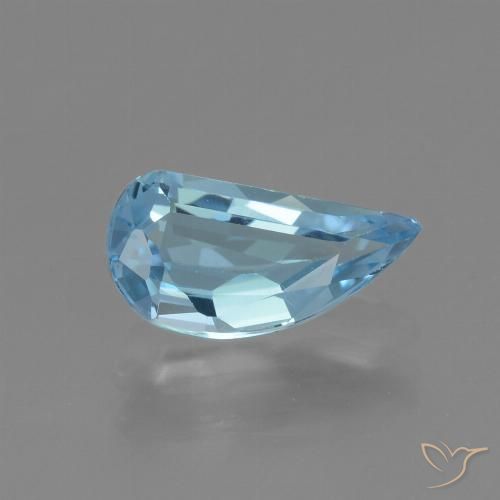 1.41ct Натуральный Небесно Голубой Топаз, причудливая, Чистота VVS