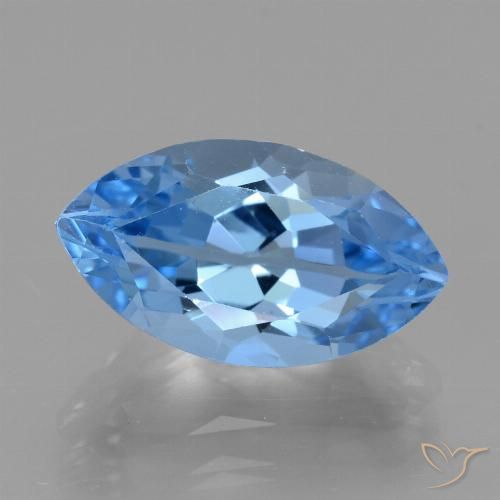 4.71ct Натуральный Свисс-Блю Топаз, Маркиза, Чистота VVS