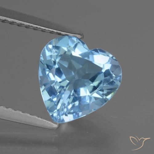 2.83ct Натуральный Свисс-Блю Топаз, Сердце, Чистота VS