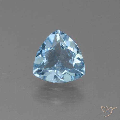 1.14ct Натуральный Небесно Голубой Топаз, Триллион, Чистота VS