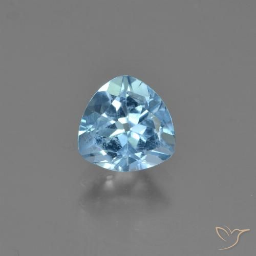 1.23ct Натуральный Свисс-Блю Топаз, Триллион, Чистота VS