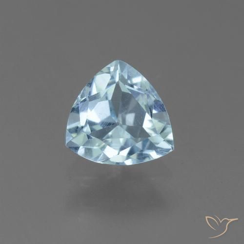 1.17ct Натуральный Небесно Голубой Топаз, Триллион, Чистота VS