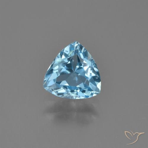 1.30ct Натуральный Небесно Голубой Топаз, Триллион, Чистота VS